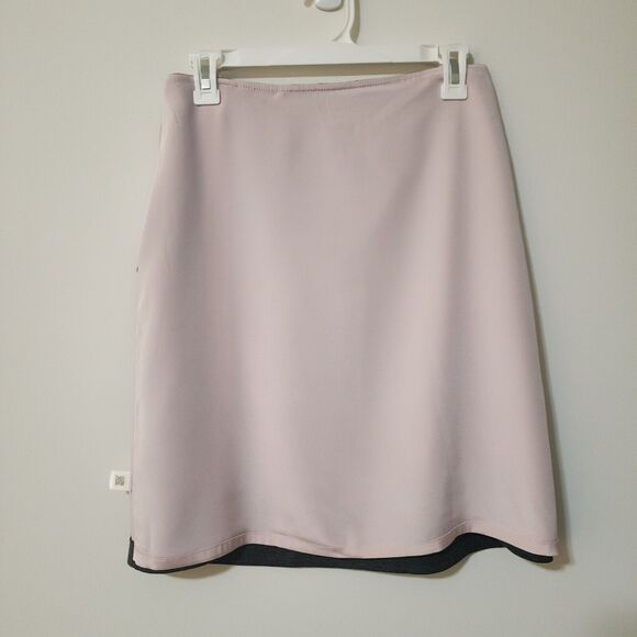 St. John Womens FA17 GRP1 Wool-Blend Mini Skirt Size 4 Silk-Blend Nude Lining - Picture 4 of 10